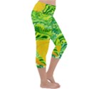 Zitro Abstract Sour Texture Food Lightweight Velour Capri Yoga Leggings View3