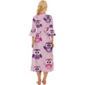 Seamless Cute Colourfull Owl Kids Pattern Midsummer Wrap Dress View4