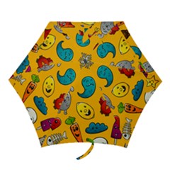 Graffiti Characters Seamless Ornament Mini Folding Umbrellas by Bedest