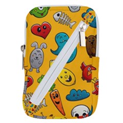 Graffiti Characters Seamless Ornament Belt Pouch Bag (small) by Bedest