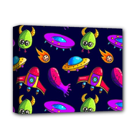 Space Pattern Deluxe Canvas 14  X 11  (stretched) by Bedest