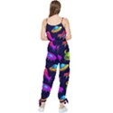 Space Pattern Sleeveless Tie Ankle Chiffon Jumpsuit View2