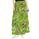 Seamless Pattern With Kids Maxi Chiffon Skirt View1