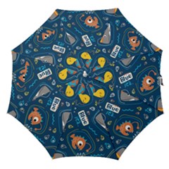 Seamless Pattern Vector Submarine With Sea Animals Cartoon Straight Umbrellas by Bedest