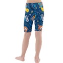 Seamless Pattern Vector Submarine With Sea Animals Cartoon Kids  Mid Length Swim Shorts View2