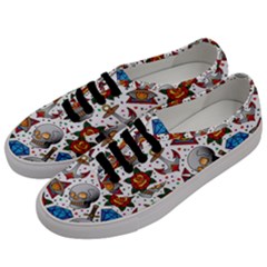 Full Color Flash Tattoo Patterns Men s Classic Low Top Sneakers by Bedest