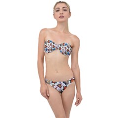 Full Color Flash Tattoo Patterns Classic Bandeau Bikini Set by Bedest