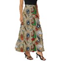 Tattoo Pattern Tiered Ruffle Maxi Skirt View3