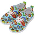 Comic Bubbles Seamless Pattern Kids  Velcro Strap Shoes View2