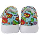 Comic Bubbles Seamless Pattern Kids  Velcro Strap Shoes View4