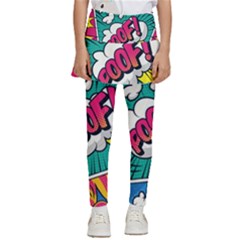 Comic Colorful Seamless Pattern Kids  Skirted Pants by Bedest