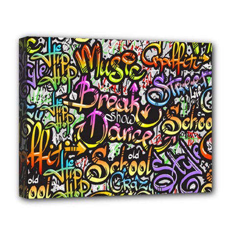 Graffiti Word Seamless Pattern Deluxe Canvas 20  X 16  (stretched) by Bedest