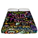Graffiti Word Seamless Pattern Fitted Sheet (King Size) View1