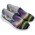 Aurora Borealis Polar Northern Lights Natural Phenomenon North Night Mountains Men s Lightweight Slip Ons View3