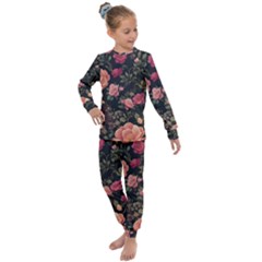 Flower Pattern Kids  Long Sleeve Set  by Pakjumat