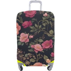 Flower Pattern Luggage Cover (large) by Pakjumat