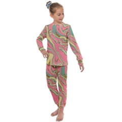 Pattern Glitter Pastel Layer Kids  Long Sleeve Set  by Pakjumat