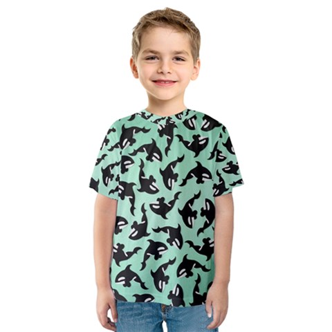 Orca Killer Whale Fish Kids  Sport Mesh T-shirt by Pakjumat