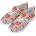 Cute Kawaii Food Seamless Pattern Men s Velcro Strap Shoes View2