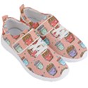 Cute Kawaii Food Seamless Pattern Men s Velcro Strap Shoes View3