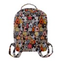 Cute Dog Seamless Pattern Background Flap Pocket Backpack (Small) View3