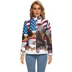 American Eagle Clip Art Women s Puffer Bubble Jacket Coat by Maspions