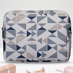 Geometric Triangle Modern Mosaic Make Up Pouch (large) by Hannah976