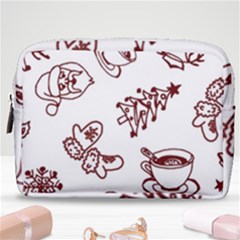 Red And White Christmas Breakfast  Make Up Pouch (medium) by ConteMonfrey