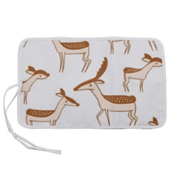 Seamless Deer Pattern Design Pen Storage Case (l) by Hannah976