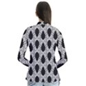 Pattern Beetle Insect Black Grey Drape Collar Cardigan View2