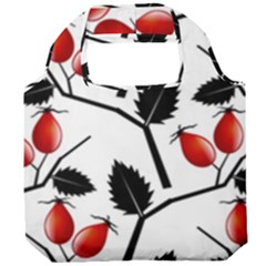 Rose Hip Pattern Branches Autumn Foldable Grocery Recycle Bag by Hannah976