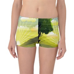 Wallpaper Background Landscape Boyleg Bikini Bottoms by Hannah976