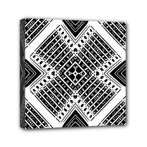 Pattern Tile Repeating Geometric Mini Canvas 6  X 6  (stretched) by Hannah976