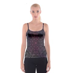 Mandala Neon Symmetric Symmetry Spaghetti Strap Top by Hannah976