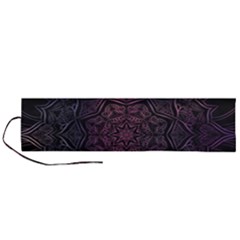 Mandala Neon Symmetric Symmetry Roll Up Canvas Pencil Holder (l) by Hannah976