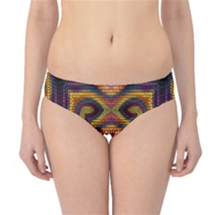 Kaleidoscope Art Pattern Ornament Hipster Bikini Bottoms by Hannah976