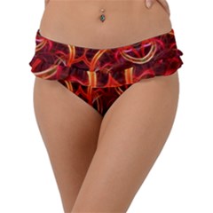 Abstract Seamless Pattern Frill Bikini Bottoms by Hannah976