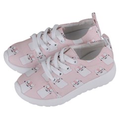 Pattern Pink Cute Sweet Fur Cats Kids  Lightweight Sports Shoes by Sarkoni