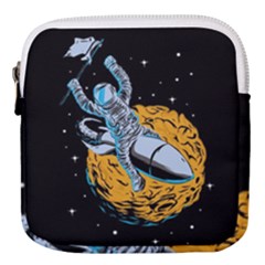 Astronaut Planet Space Science Mini Square Pouch by Sarkoni