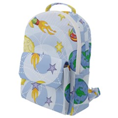 Science Fiction Outer Space Flap Pocket Backpack (small) by Sarkoni