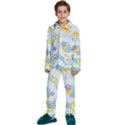 Science Fiction Outer Space Kids  Long Sleeve Velvet Pajamas Set View1