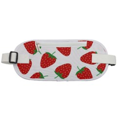 Seamless Pattern Fresh Strawberry Rounded Waist Pouch by Sarkoni