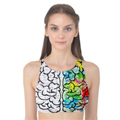 Brain Mind Psychology Idea Drawing Tank Bikini Top by Grandong