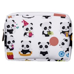 Playing Pandas Cartoons Make Up Pouch (medium) by Apen