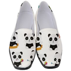 Playing Pandas Cartoons Women s Classic Loafer Heels by Apen