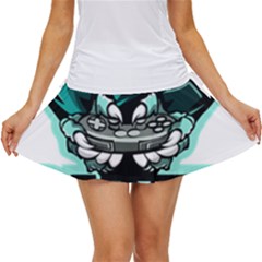 Gamer Illustration Gamer Video Game Logo Women s Skort by Sarkoni