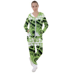 Monster Truck Illustration Green Car Women s Tracksuit by Sarkoni