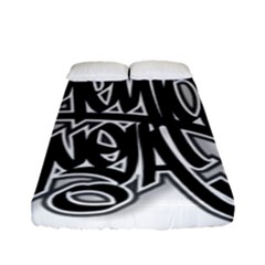 Hip Hop Music Drawing Art Graffiti Fitted Sheet (full/ Double Size) by Sarkoni