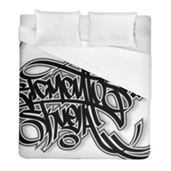 Hip Hop Music Drawing Art Graffiti Duvet Cover (full/ Double Size) by Sarkoni