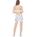 Cartoon Bird Cute Doodle Bird Stretch Shorts and Tube Top Set View2